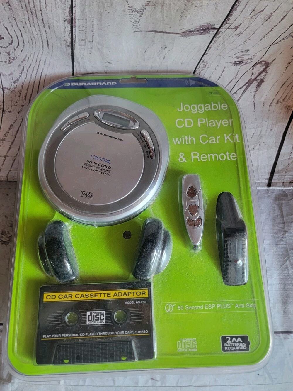 Durabrand Portable CD Player CD-895 With Car Kit and Remote Cassette Adaptor